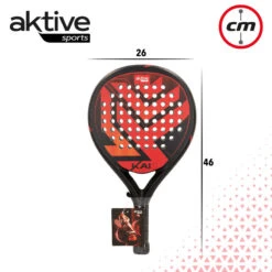 AKTIVE Kai 2.2 Control, Raquette De Padel Défensive. 38mm, 340 Gr, Rouge -Criquet Boutique aktive kai 22 control raquette de padel defensive 38mm 340 gr rouge 6