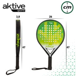 AKTIVE Zonda 2.2. Pala Padel Défensif-Offensif, 38mm, 360g, Vert Et Noir 14 AKTIVE Zonda 2.2. Pala Padel Défensif-Offensif, 38mm, 360g, Vert Et Noir -Criquet Boutique aktive zonda 22 pala padel defensif offensif 38mm 360g vert et noir 5