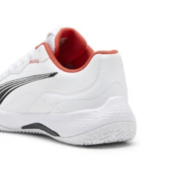 Chaussures De Padel NOVA Smash Enfant Et Adolescent PUMA White Black Active Red -Criquet Boutique chaussures de padel nova smash enfant et adolescent puma white black active red 1