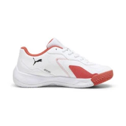 Chaussures De Padel NOVA Smash Enfant Et Adolescent PUMA White Black Active Red -Criquet Boutique chaussures de padel nova smash enfant et adolescent puma white black active red 4