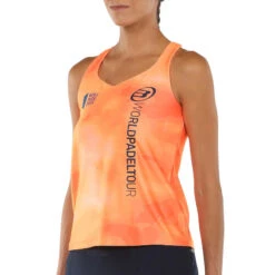 BULLPADEL Débardeur De Padel Respirant Col V Femme-Yari Orange