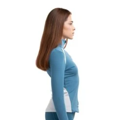 Drop Shot Frida - Sweat à Manches Longues En Bleu Et Rose -Criquet Boutique drop shot frida sweat a manches longues en bleu et rose 2