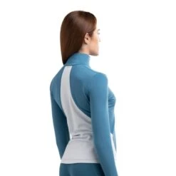 Drop Shot Frida - Sweat à Manches Longues En Bleu Et Rose -Criquet Boutique drop shot frida sweat a manches longues en bleu et rose 3