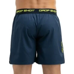 Drop Shot Zaven Short Technique Pour Homme Bleu Lime -Criquet Boutique drop shot zaven short technique pour homme bleu lime 4