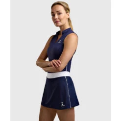 Elegance T-shirt De Tennis/Padel/Golf Femme Bleu Marine