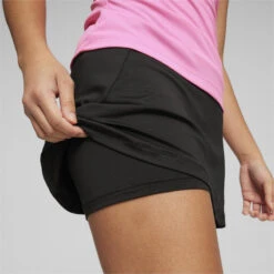 Jupe De Padel Individual PUMA Black Poison Pink -Criquet Boutique jupe de padel individual puma black poison pink 4