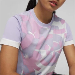Maillot à Motif IndividualGOAL Femme PUMA Vivid Violet Purple -Criquet Boutique maillot a motif individualgoal femme puma vivid violet purple 2
