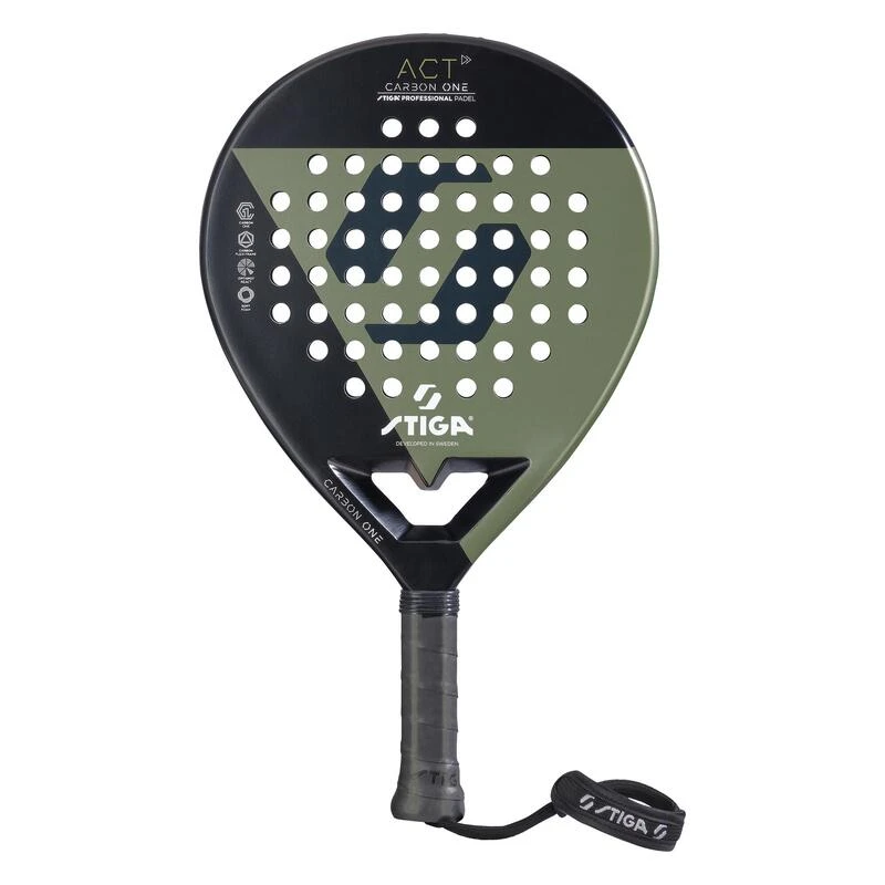 Stiga Padel Racket ACT Black/Olive Green 3 Stiga Padel Racket ACT Black/Olive Green