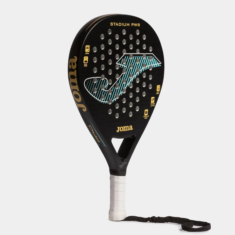 Raquette De Padel Adulte Joma Stadium Pwr Noir Turquoise 3 Raquette De Padel Adulte Joma Stadium Pwr Noir Turquoise