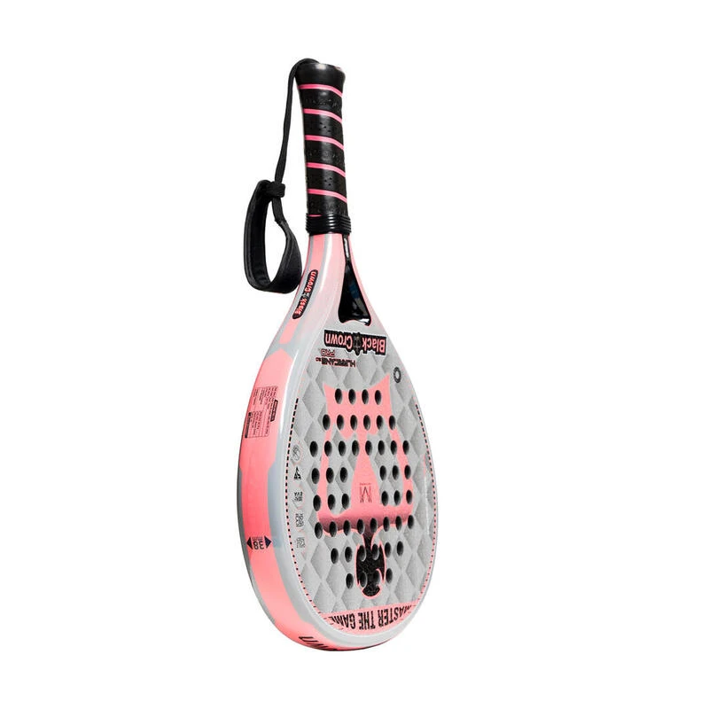 Raquette De Padel Black Crown Hurricane Pro 2.0 Gris-corail Pour Adultes 5 Raquette De Padel Black Crown Hurricane Pro 2.0 Gris-corail Pour Adultes – Image 3