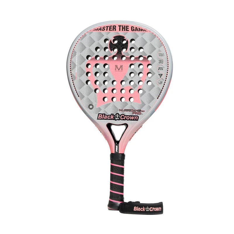 Raquette De Padel Black Crown Hurricane Pro 2.0 Gris-corail Pour Adultes 3 Raquette De Padel Black Crown Hurricane Pro 2.0 Gris-corail Pour Adultes