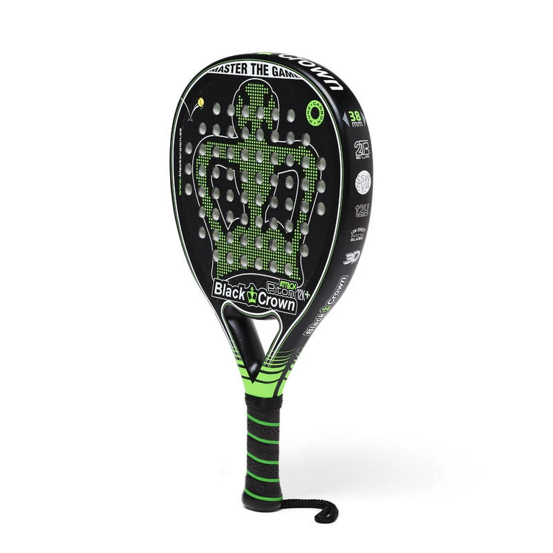 Raquette De Padel Piton Attack 12k+ De Black Crown 4 Raquette De Padel Piton Attack 12k+ De Black Crown – Image 2