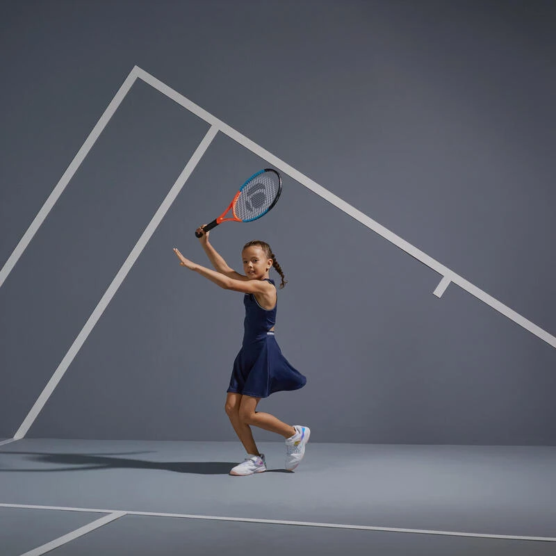 Artengo Robe De Tennis Fille - TDR500 Bleu Marine 4 Artengo Robe De Tennis Fille - TDR500 Bleu Marine – Image 2