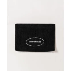 Serviette De Sport Fitness Coton Noir - Aestheticwolf® - 35x75cm -Criquet Boutique serviette de sport fitness coton noir aestheticwolf 35x75cm 2