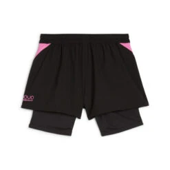 Short De Padel 2-en-1 Individual Femme PUMA Black Poison Pink -Criquet Boutique short de padel 2 en 1 individual femme puma black poison pink 5