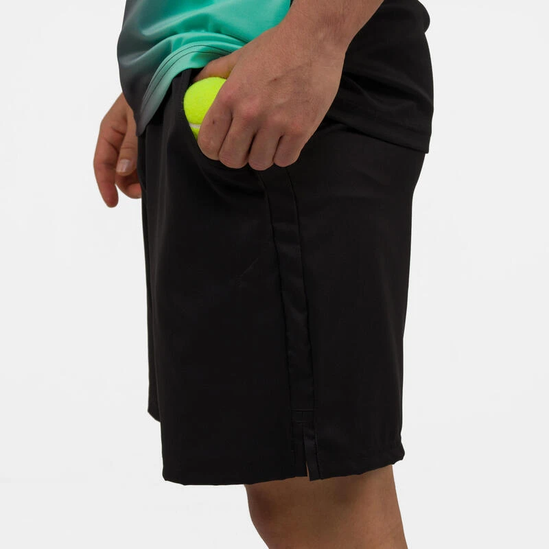 Short De Padel Respirant Homme - 500 Noir 5 Short De Padel Respirant Homme - 500 Noir – Image 3