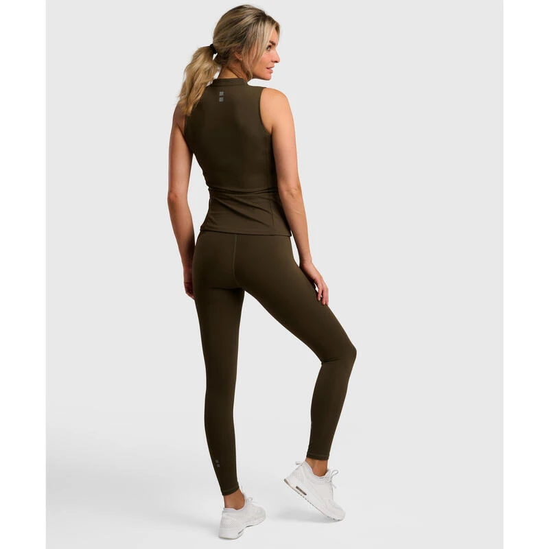 Smart Legging De Tennis/Padel Avec Poche à Balle Femme Olive 4 Smart Legging De Tennis/Padel Avec Poche à Balle Femme Olive – Image 2