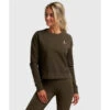 Sweat-Shirt De Tennis/Padel Organique Femme Olive 1 Sweat-Shirt De Tennis/Padel Organique Femme Olive -Criquet Boutique sweat shirt de tennispadel organique femme olive