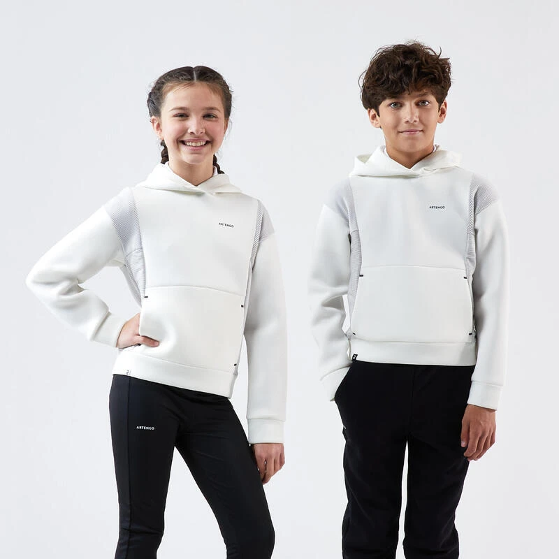 Artengo SWEAT TENNIS À CAPUCHE DRY ENFANT - BLANC CASSE 3 Artengo SWEAT TENNIS À CAPUCHE DRY ENFANT - BLANC CASSE