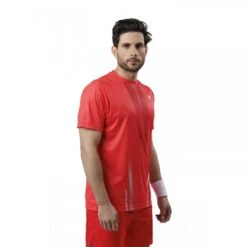 T-shirt à Manches Courtes Padel Drop Shot Dailos Pour Hommes De Couleur Rouge -Criquet Boutique t shirt a manches courtes padel drop shot dailos pour hommes de couleur rouge 3