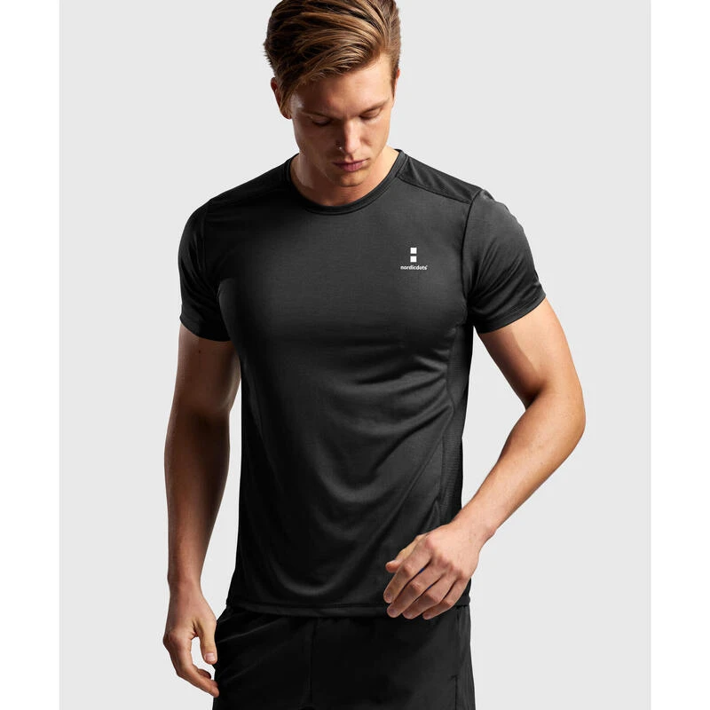 T-shirt De Tennis/Padel Performance Homme Noire 5 T-shirt De Tennis/Padel Performance Homme Noire – Image 3