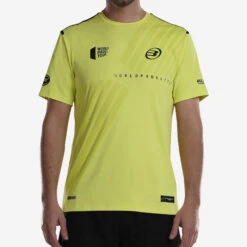 T-shirt Padel Manches Courtes - Bullpadel Logro Jaune
