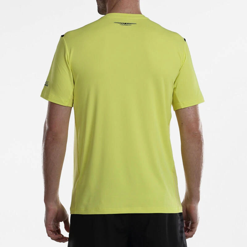 T-shirt Padel Manches Courtes - Bullpadel Logro Jaune 6 T-shirt Padel Manches Courtes - Bullpadel Logro Jaune – Image 4