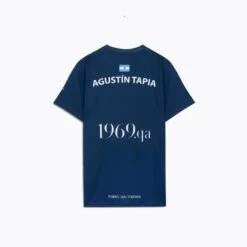T-shirt Padel Manches Courtes - NOX AT10 DARKBLUE AGUSTÍN TAPIA