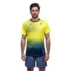 TSHIRT DE PADEL HOMME Drop Shot Heru Jaune -Criquet Boutique tshirt de padel homme drop shot heru jaune