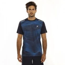 TSHIRT DE PADEL HOMME Drop Shot Rush Bleu