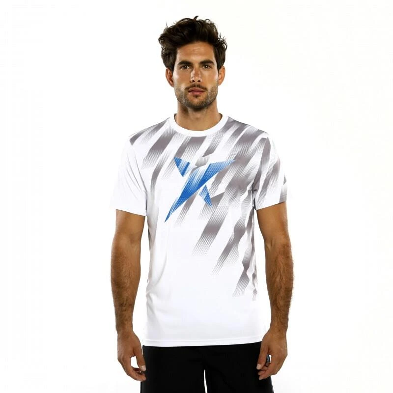 TSHIRT DE PADEL HOMME Drop Shot Zero Blanc 3 TSHIRT DE PADEL HOMME Drop Shot Zero Blanc