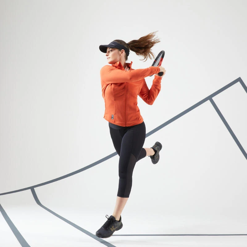 Artengo Veste Tennis Dry Soft Femme - Dry 900 Orange 4 Artengo Veste Tennis Dry Soft Femme - Dry 900 Orange – Image 2