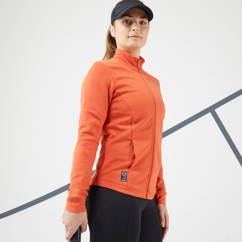 Artengo Veste Tennis Dry Soft Femme - Dry 900 Orange 6 Artengo Veste Tennis Dry Soft Femme - Dry 900 Orange – Image 4